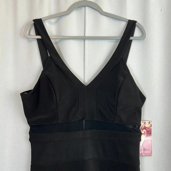 New Emerald Sundae Black Bodycon Mesh Dress Size XXL - Picture 4 of 7